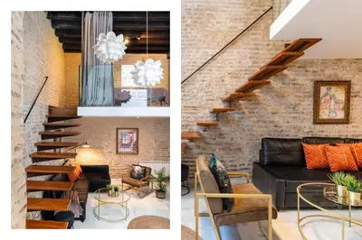 Zona de estar de Unika Homes Hombre de Piedra