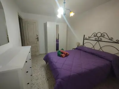 Cama o camas de una habitación en Casa Violeta