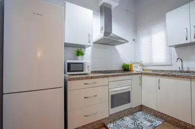 Una cocina o zona de cocina en Corral de la Alameda