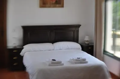 Cama o camas de una habitación en Cortijo la amazona