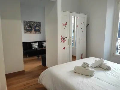 Cama o camas de una habitación en Alameda Corner