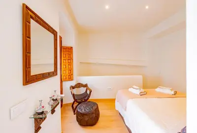 Cama o camas de una habitación en CASA EL RINCONCITO