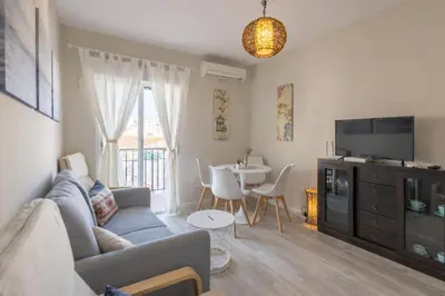 Una televisión o centro de entretenimiento en Apartamento CONDE DE PRIEGO