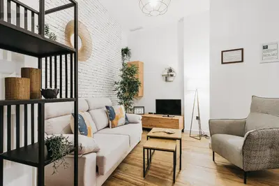 Zona de estar de Apartamento Macarena junto a la Basílica de la Macarena