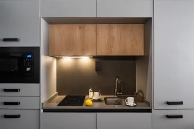 Una cocina o zona de cocina en Muralla Sevilla Suites By Lola