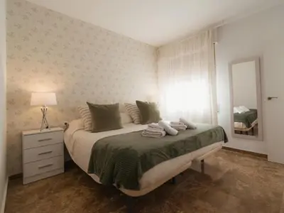 Cama o camas de una habitación en Apartamento Verdeo Cordoba Centro
