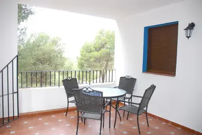 Un balcón o terraza de Apartamentos Parque Ardales