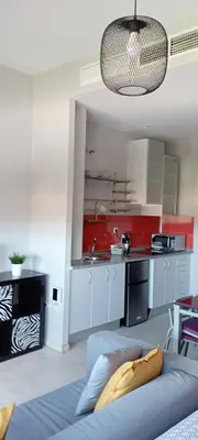 Una cocina o zona de cocina en Apartamento Fibes y Congresos