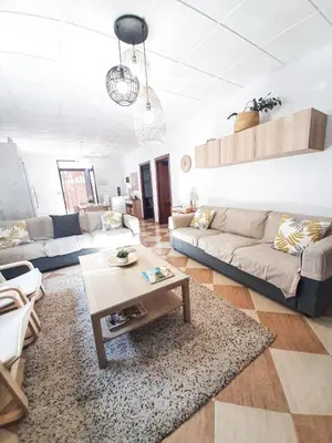 Zona de estar de La Casa del Sauce