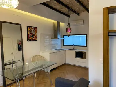 Una cocina o zona de cocina en CASA NAIA Santa Rufina 7