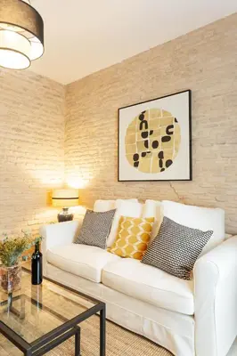 Zona de estar de Luxury and cozy- 1Bd 1Bth- Las Setas