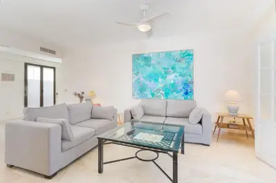 Zona de estar de Spacious apartment Garage 3BR2BH Terrace-Alfalfa