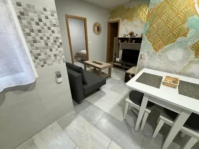 Zona de estar de Apartamento céntrico en Plaza San Miguel