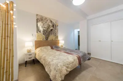 Cama o camas de una habitación en Precioso Loft El Arcángel II junto a la Ribera