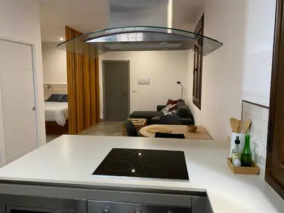 Una cocina o zona de cocina en Apartamentos La Cámara I Córdoba Corredera
