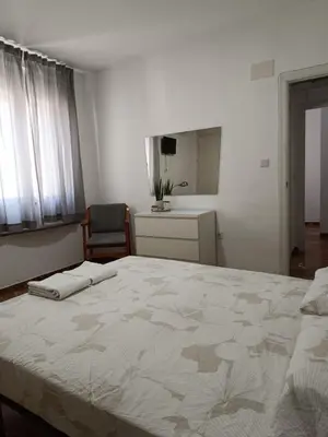 Cama o camas de una habitación en Piso dos dormitorios junto plaza Colón