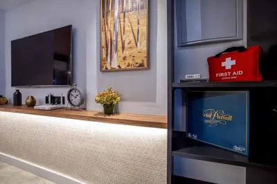 Una televisión o centro de entretenimiento en NEW Loft Cabel & Parking Incluido