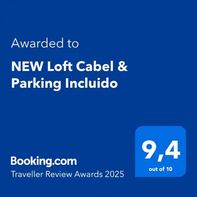Certificado, premio, señal o documento que está expuesto en NEW Loft Cabel & Parking Incluido