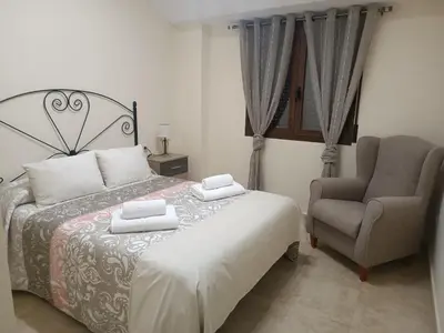 Cama o camas de una habitación en alojamiento matilla