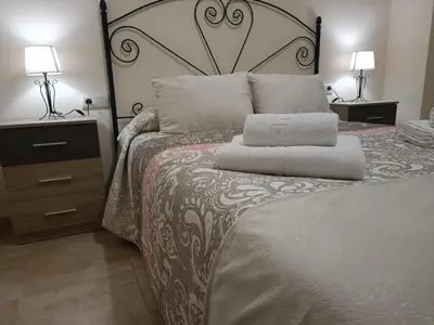 Cama o camas de una habitación en alojamiento matilla