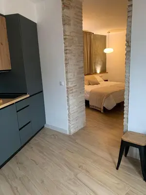 Cama o camas de una habitación en La Cúpula