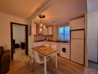Una cocina o zona de cocina en Vivienda Turística en Típico Patio Cordobés San Basilio