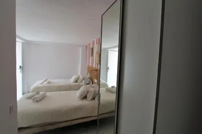 Cama o camas de una habitación en Casa Rural Mañanas Felices