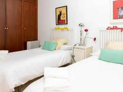 Cama o camas de una habitación en Apartamento centrico Loyola
