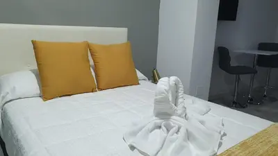 Cama o camas de una habitación en El Mirador De San Fernando