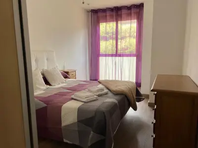 Cama o camas de una habitación en Apartamento El Jardín
