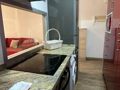 Una cocina o zona de cocina en Apartamento El Jardín