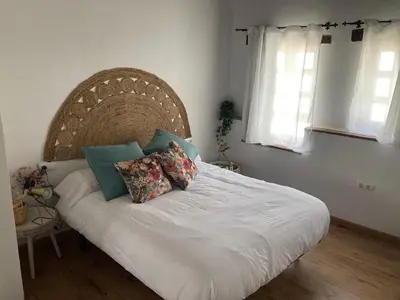 Cama o camas de una habitación en Casa rural Entre el Viento y el Agua