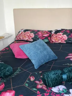 Cama o camas de una habitación en HACIENDA LA MACARENA DE SEVILLA