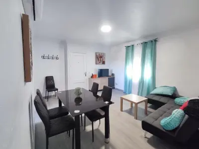 Zona de estar de casa Encarni, balcon de las cuevas