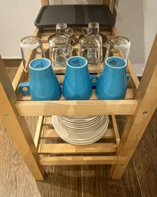 Utensilios para hacer té y café en Acogedor apartamento en la Buhaira