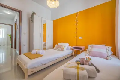 Cama o camas de una habitación en Panoramic Barrera9 Rural&House&Cordoba