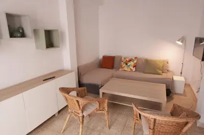 Zona de estar de La Regaora apartamento