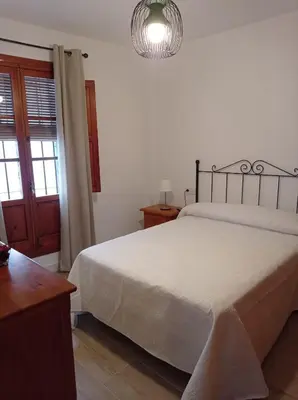 Cama o camas de una habitación en Fernan Caballero