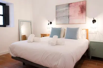 Cama o camas de una habitación en Vista Corral del Conde
