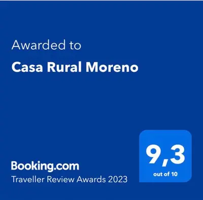 Certificado, premio, señal o documento que está expuesto en Casa Rural Moreno