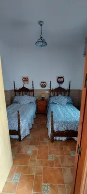 Cama o camas de una habitación en Casa Los Tiznaos