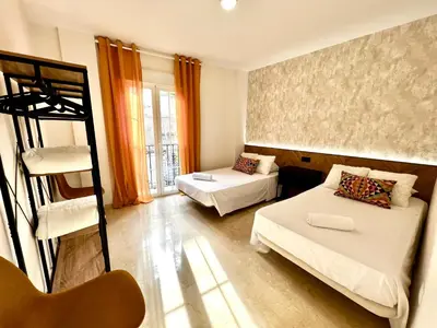 Cama o camas de una habitación en San Fernando de la Ribera