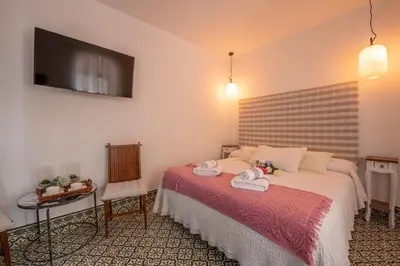 Cama o camas de una habitación en La Casona Verde