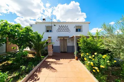 Jardín al aire libre en Casa Carmen, Montefrio