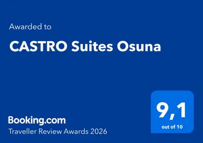 Certificado, premio, señal o documento que está expuesto en CASTRO Suites Osuna