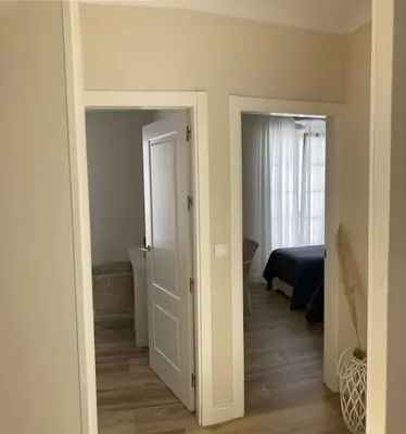 Cama o camas de una habitación en Casa de los abuelos 6 personas