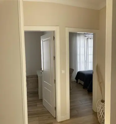 Cama o camas de una habitación en Casa de los abuelos 6 personas