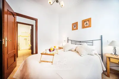Cama o camas de una habitación en Impresionante Casa de Campo, Alora, Málaga