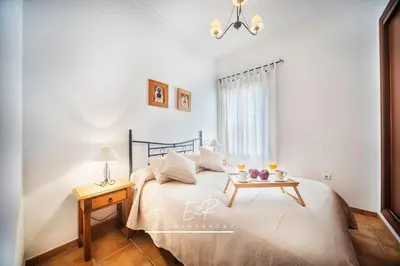 Cama o camas de una habitación en Impresionante Casa de Campo, Alora, Málaga