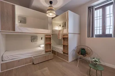 Cama o camas de una habitación en Cats Hostel Córdoba